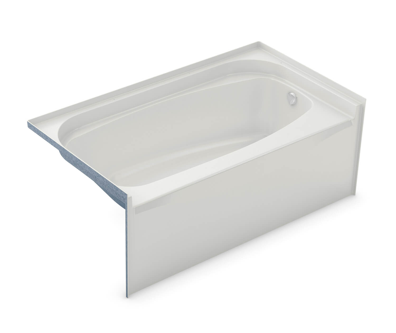 TOF-3260 AFR AcrylX Alcove Left-Hand Drain Bath in White | Bath 