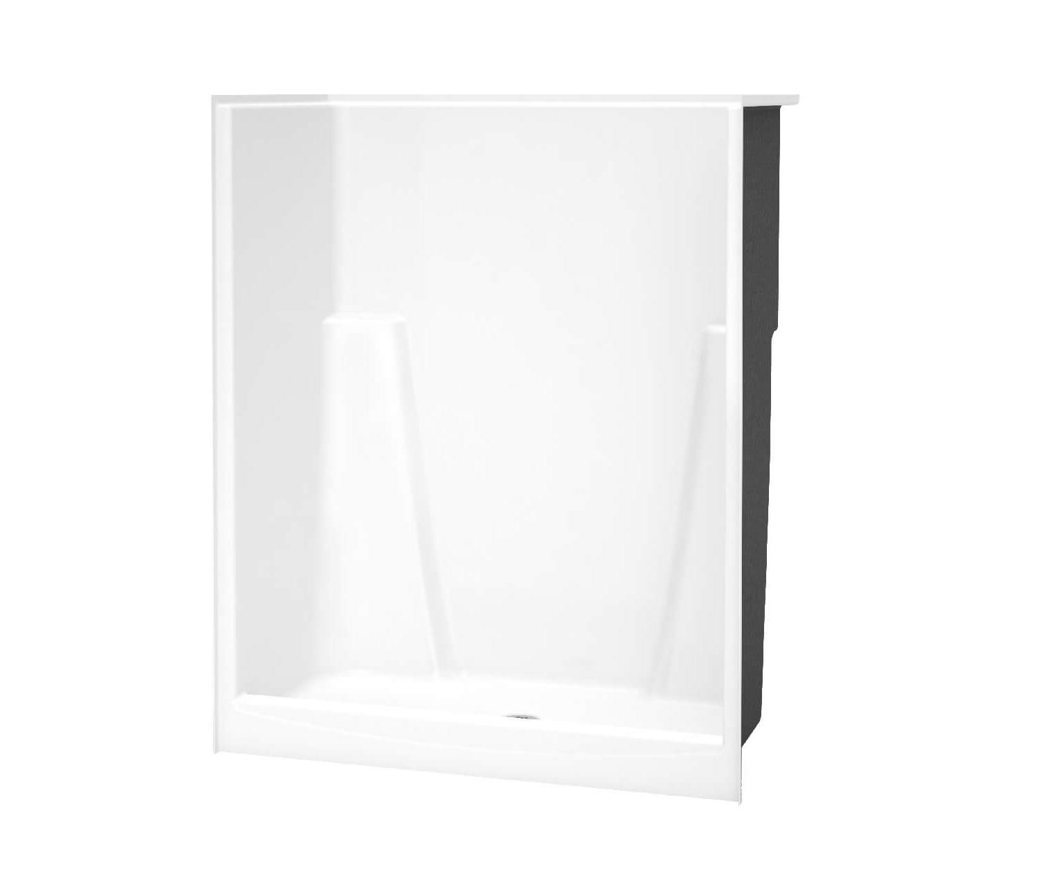 Vanleer 63 x 34 AcrylX Alcove Center Drain One-Piece Shower in