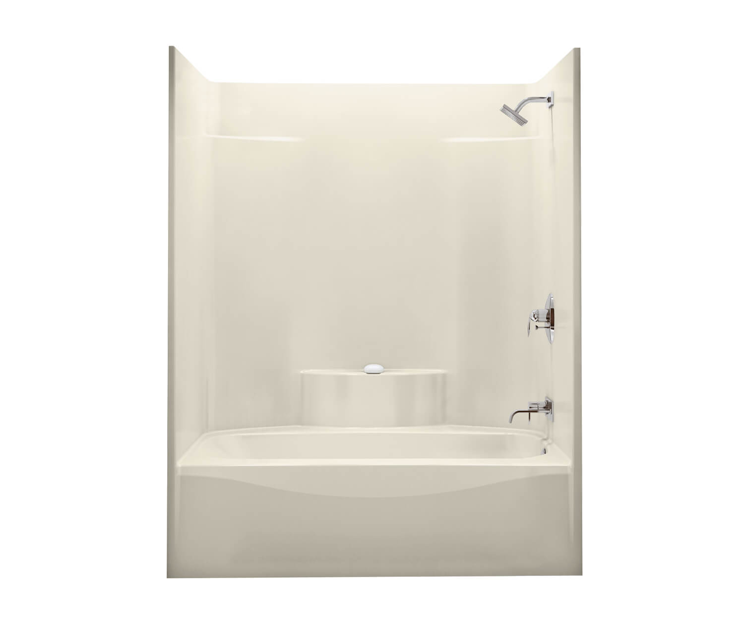 TS-3660 AcrylX Alcove Left-Hand Drain One-Piece Tub Shower in 