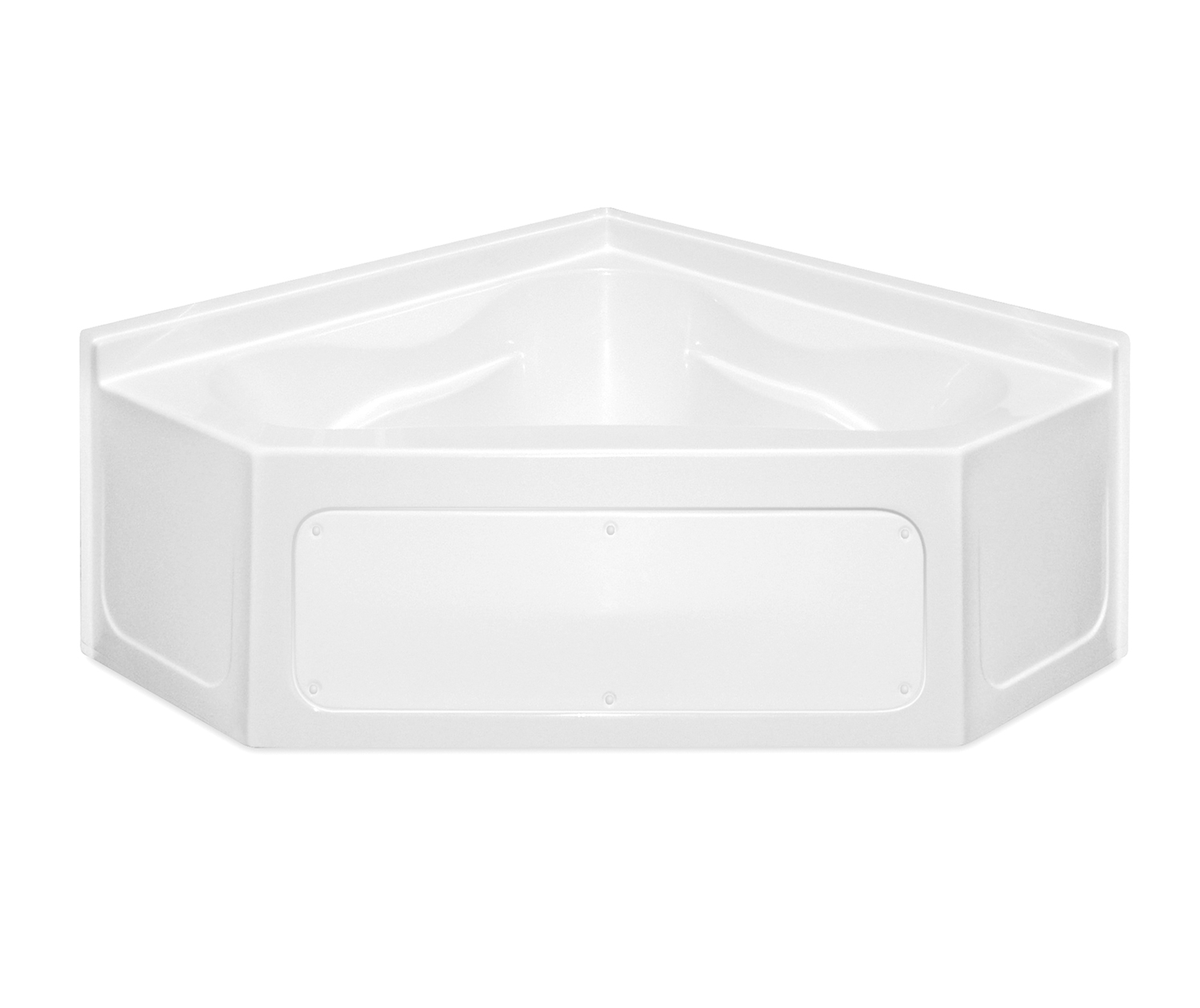 G 6060 RS 60 x 60 CenturyStone Corner Whirlpool Bathtub with Center ...