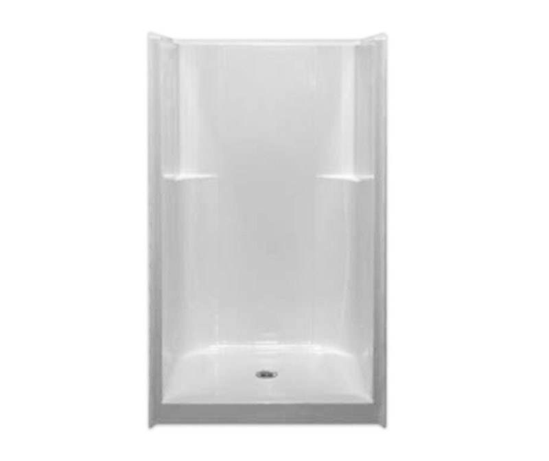 G 4236 SH 42 x 37 AcrylX Alcove One-Piece Shower with Center Drain