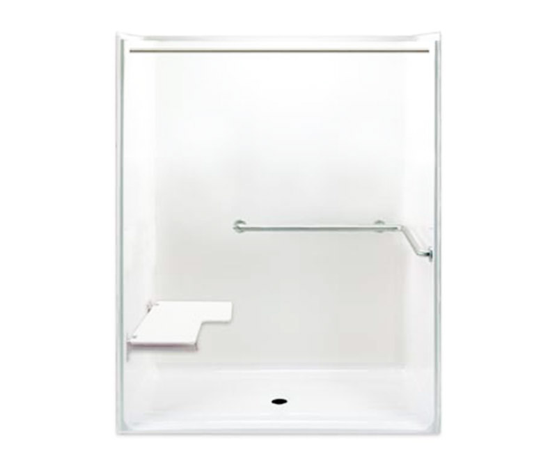 G 6237 BF MAS 62 x 37 AcrylX Alcove One-Piece Shower with Center 