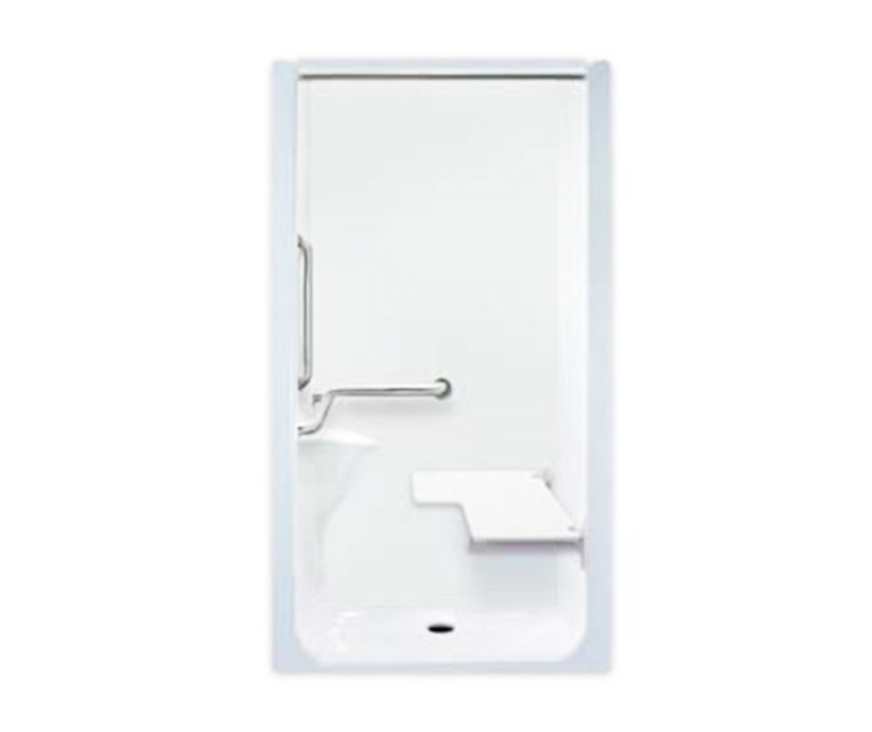 S 4136 BF OT TAS 43 x 38 Acrylic Alcove One-Piece Shower with