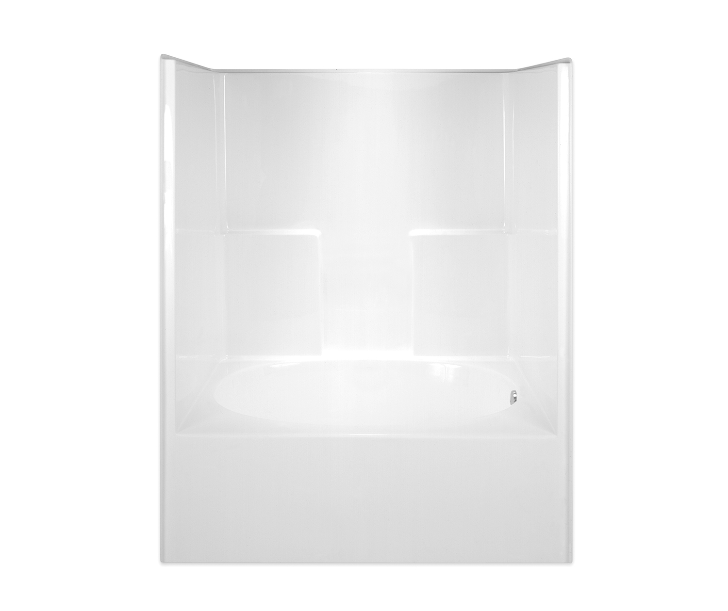 G 6042 TS HS L/R 60 x 42 CenturyStone Alcove OnePiece Whirlpool Tub Shower with RightHand