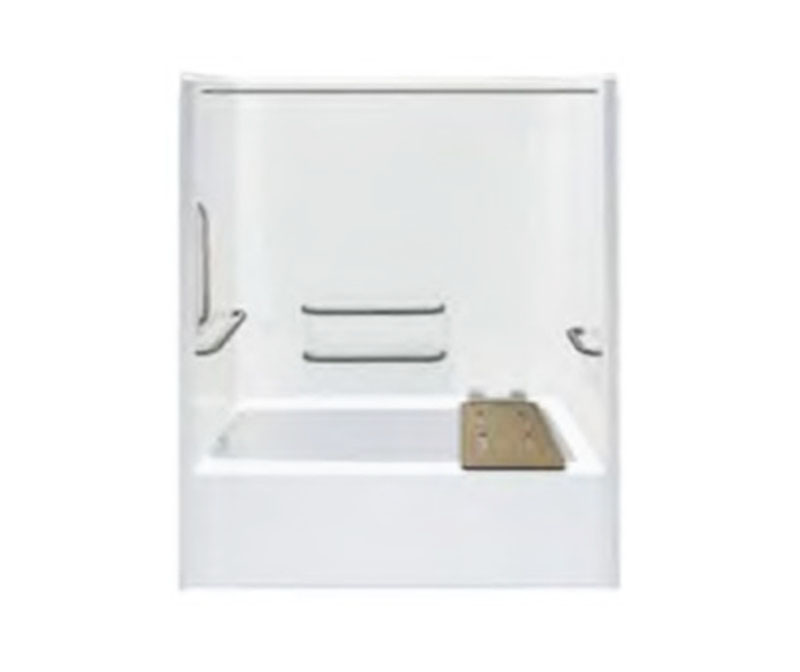 G 6092 TS 60 x 32 AcrylX Alcove One-Piece Tub Shower with Left 