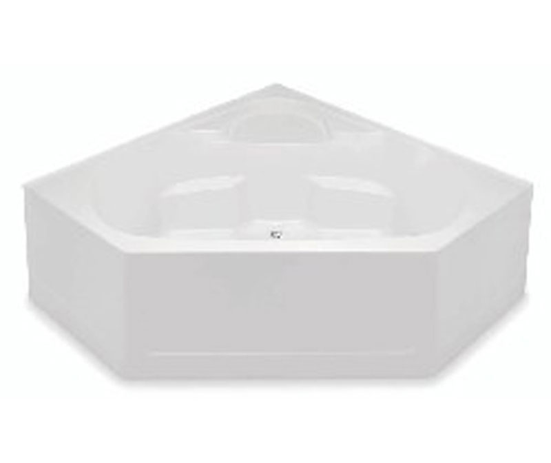 2600CBD 60 x 60 AcrylX Corner Center Drain Bathtub in White 2600CBD 60 x 60 AcrylX Corner Center Drain Bathtub in White