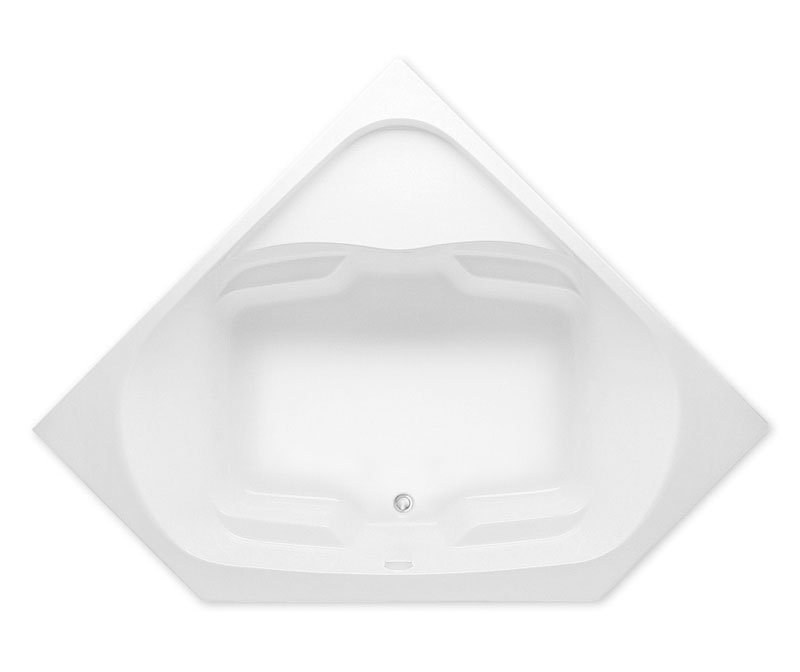 CAPELLA 60 in. x 60 in. Acrylic Right-Hand Drain Corner Drop-In Whirlpool Bathtub in White CAPELLA 60 in. x 60 in. Acrylic Right-Hand Drain Corner Drop-In Whirlpool Bathtub in White