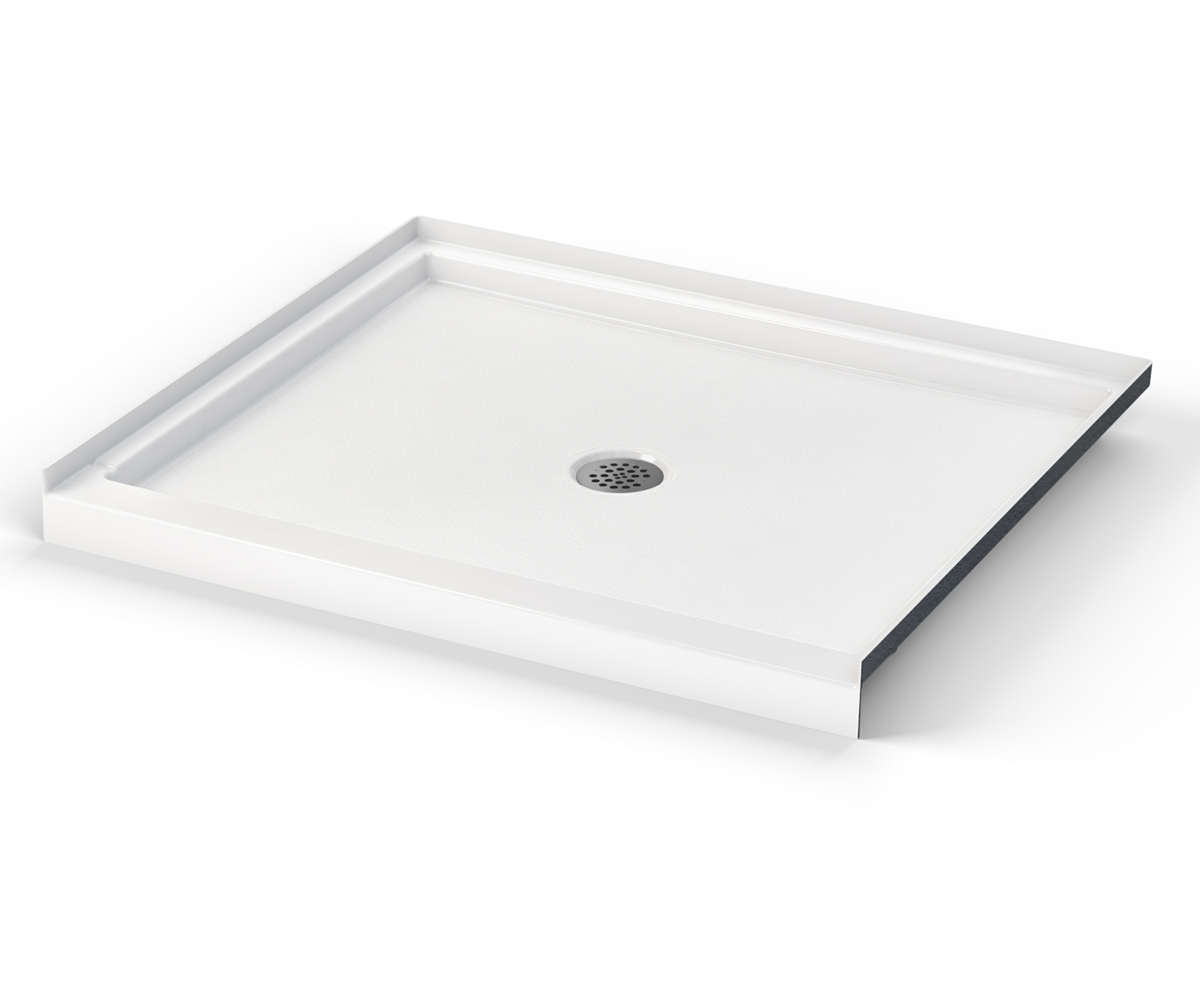 Icon SB4236 AcrylX Alcove Center Drain Shower Base in White