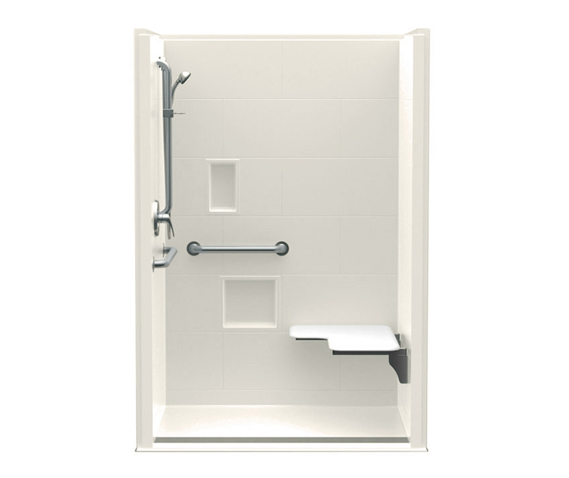 14836BFSBTTR 48 x 36 AcrylX Alcove Center Drain One-Piece Shower