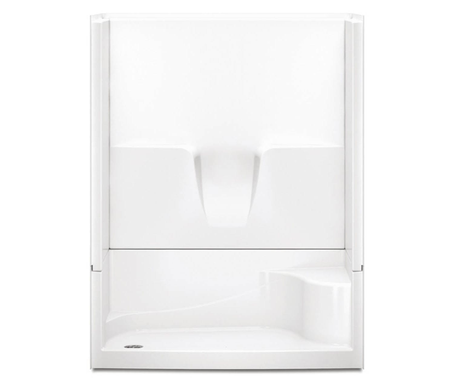 160344PS 60 x 34 AcrylX Alcove Left-Hand Drain Four-Piece Shower