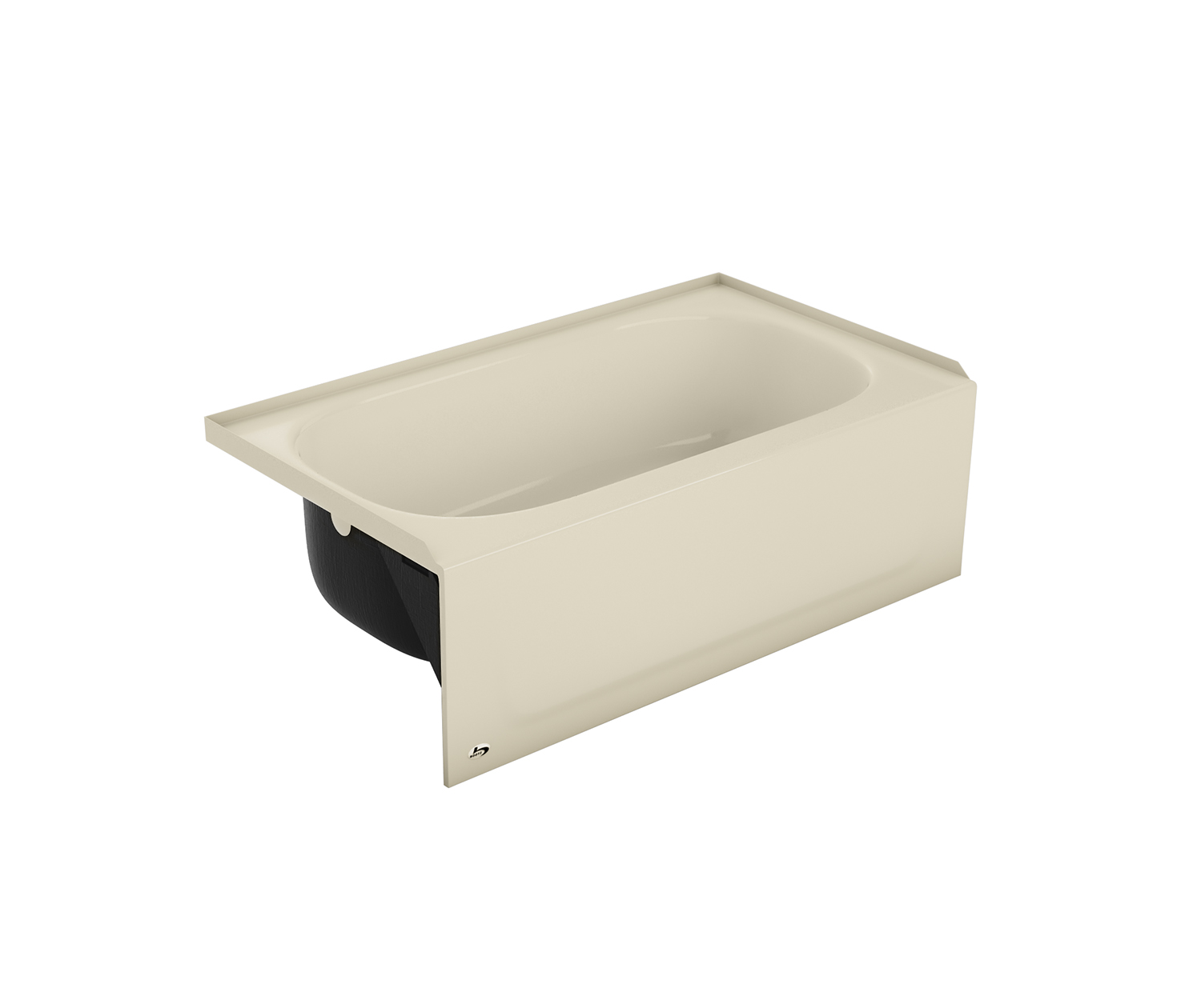 Americast by Bootz 46.5 x 27 Porcelain Enamel Alcove Bathtub