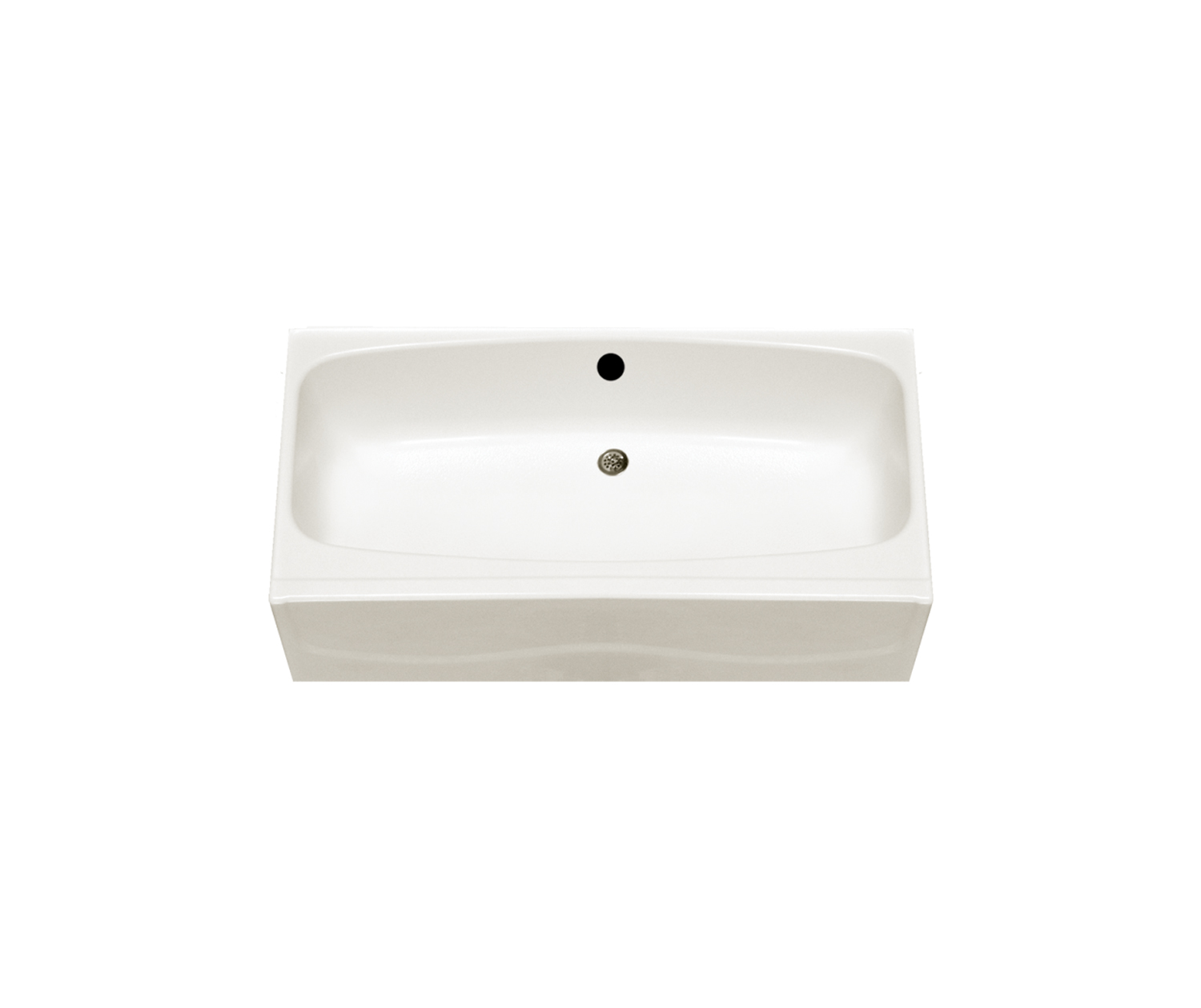 Center drain bathtub discount