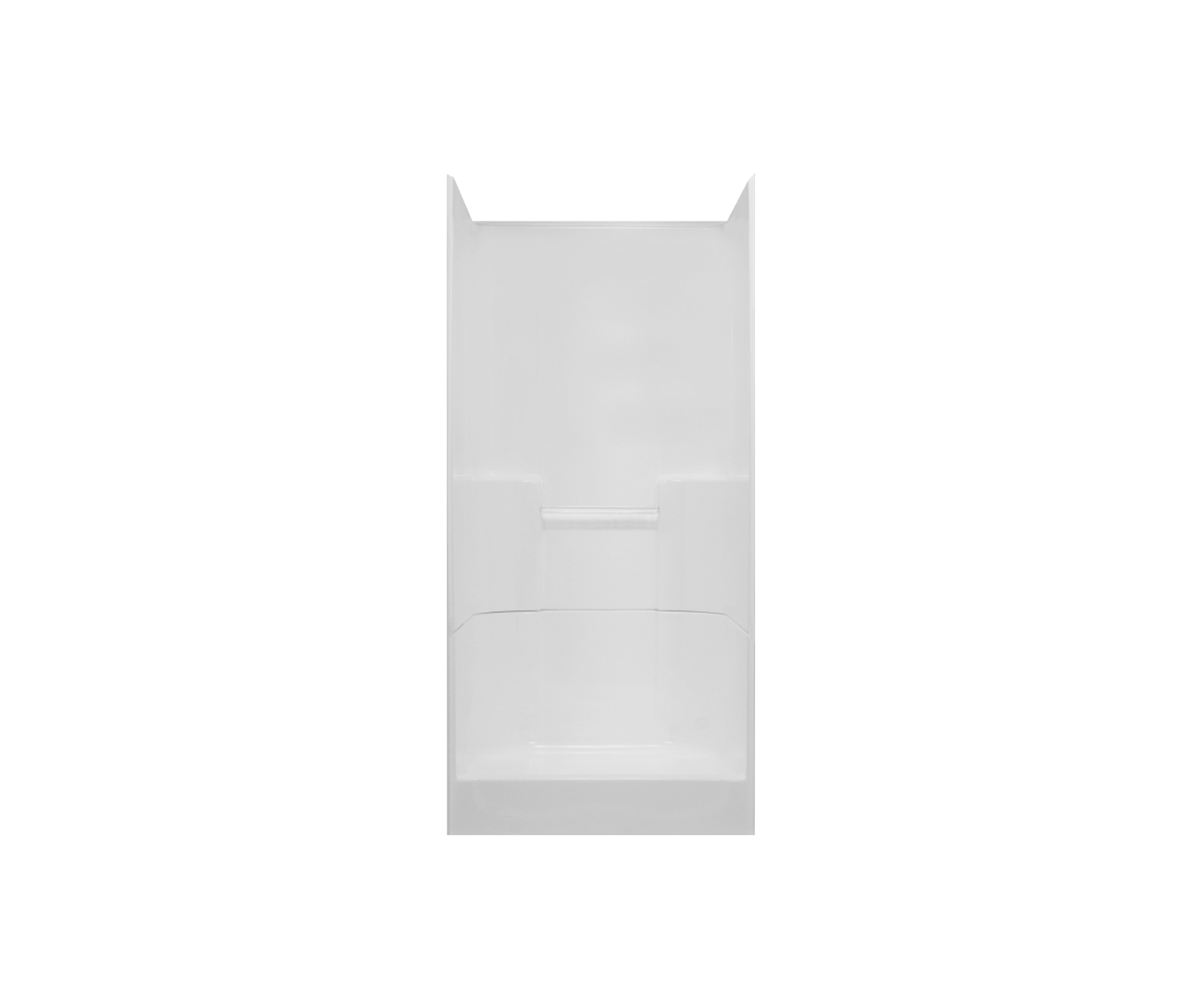 RE6636T 36 x 35 AcrylX Two-Piece Alcove Center Drain Shower in