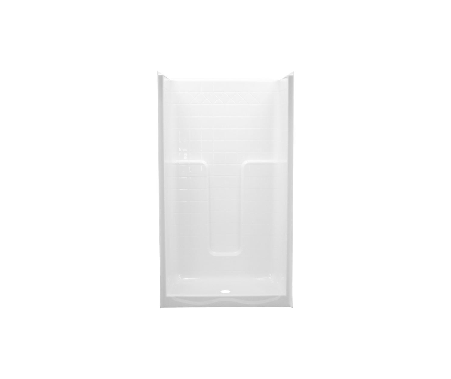 RE8842 42 x 36 AcrylX One-Piece Alcove Center Drain Shower in