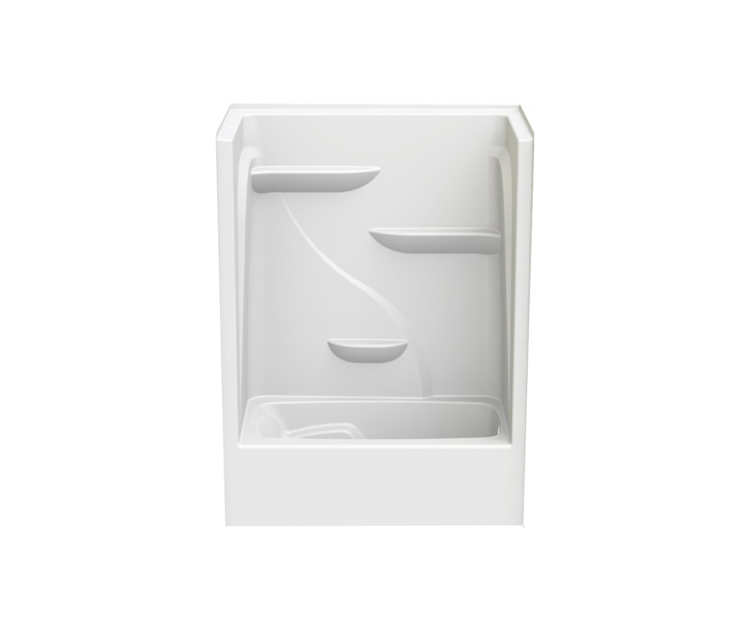 ARD260TSL 60 x 35 Acrylic One-Piece Alcove Left-Hand Drain Tub Shower in  White | Tub Shower