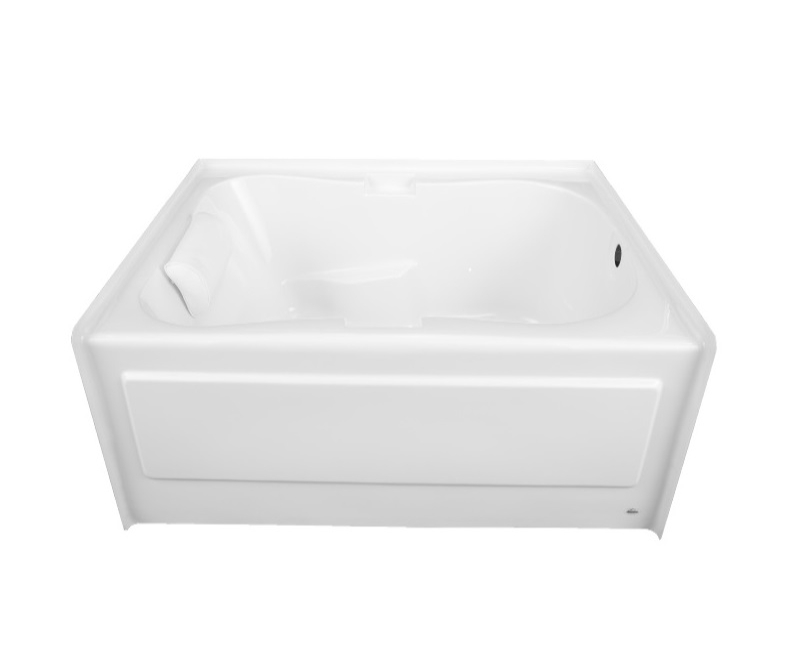 Hourglass 5 ft. Left-Hand Drain Alcove Bath Tub in White Hourglass 5 ft. Left-Hand Drain Alcove Bath Tub in White