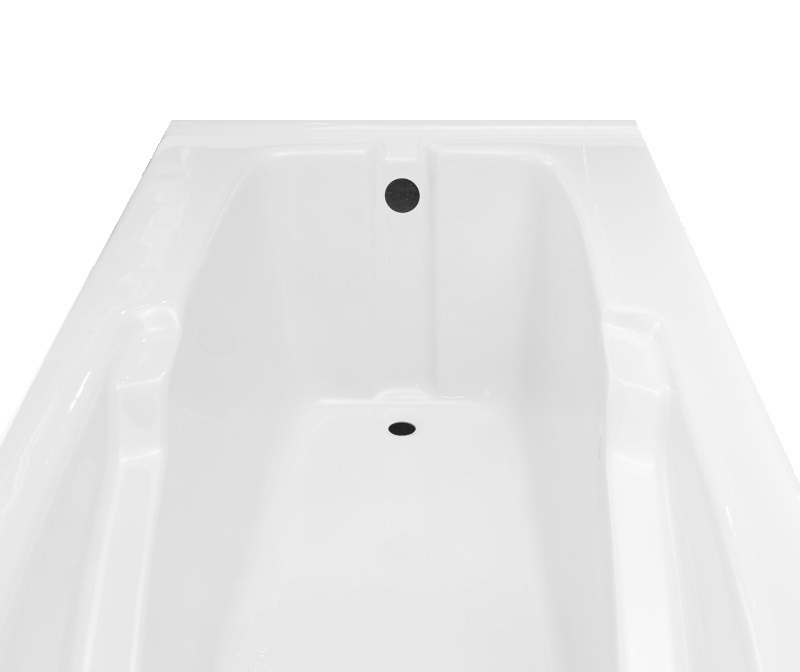 Laurel Mountain Warren ll 36-in x 72-in White Acrylic Oval Drop-In Air Bath  (Front Center Drain) in the Bathtubs department at