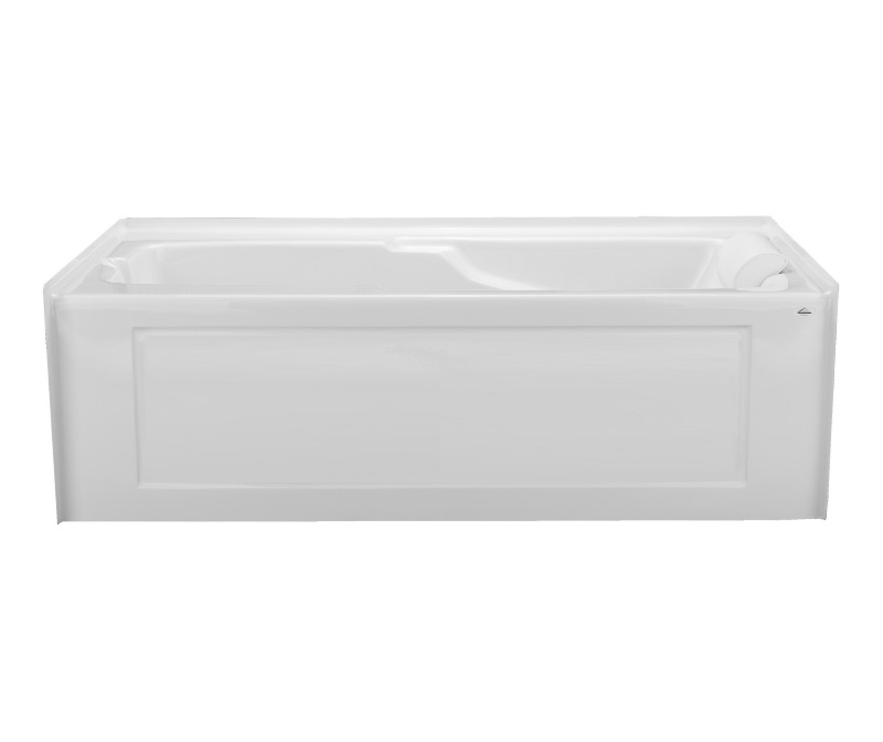 Laurel Mountain Warren ll 36-in x 72-in White Acrylic Oval Drop-In Air Bath  (Front Center Drain) in the Bathtubs department at