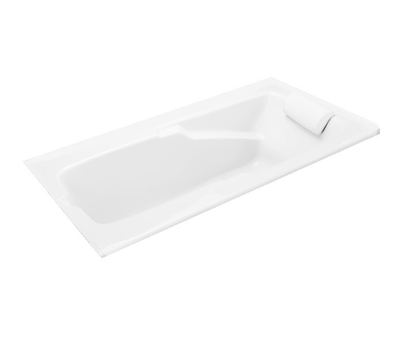 Mercer VII 66 x 36 Acrylic Drop-in End Drain Bathtub in White 