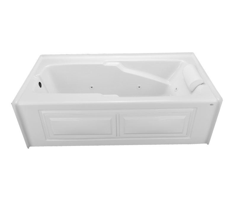 Malibu Home Morro Whirlpool/Massaging Air Jet Bathtub 60x 60x 21 in White - MHMO6060C01