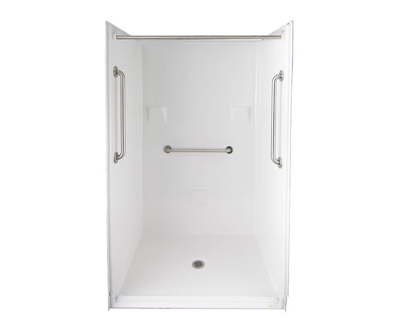 Bartlett II 48 x 36 AcrylX Alcove Center Drain Four-Piece Shower