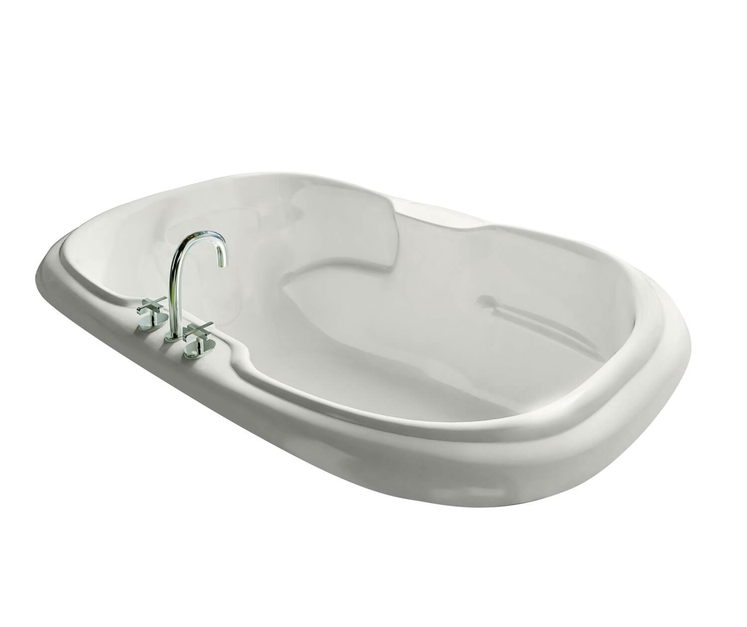 Calla 6642 Acrylic Drop-in Center Drain Bathtub in White | Bath 