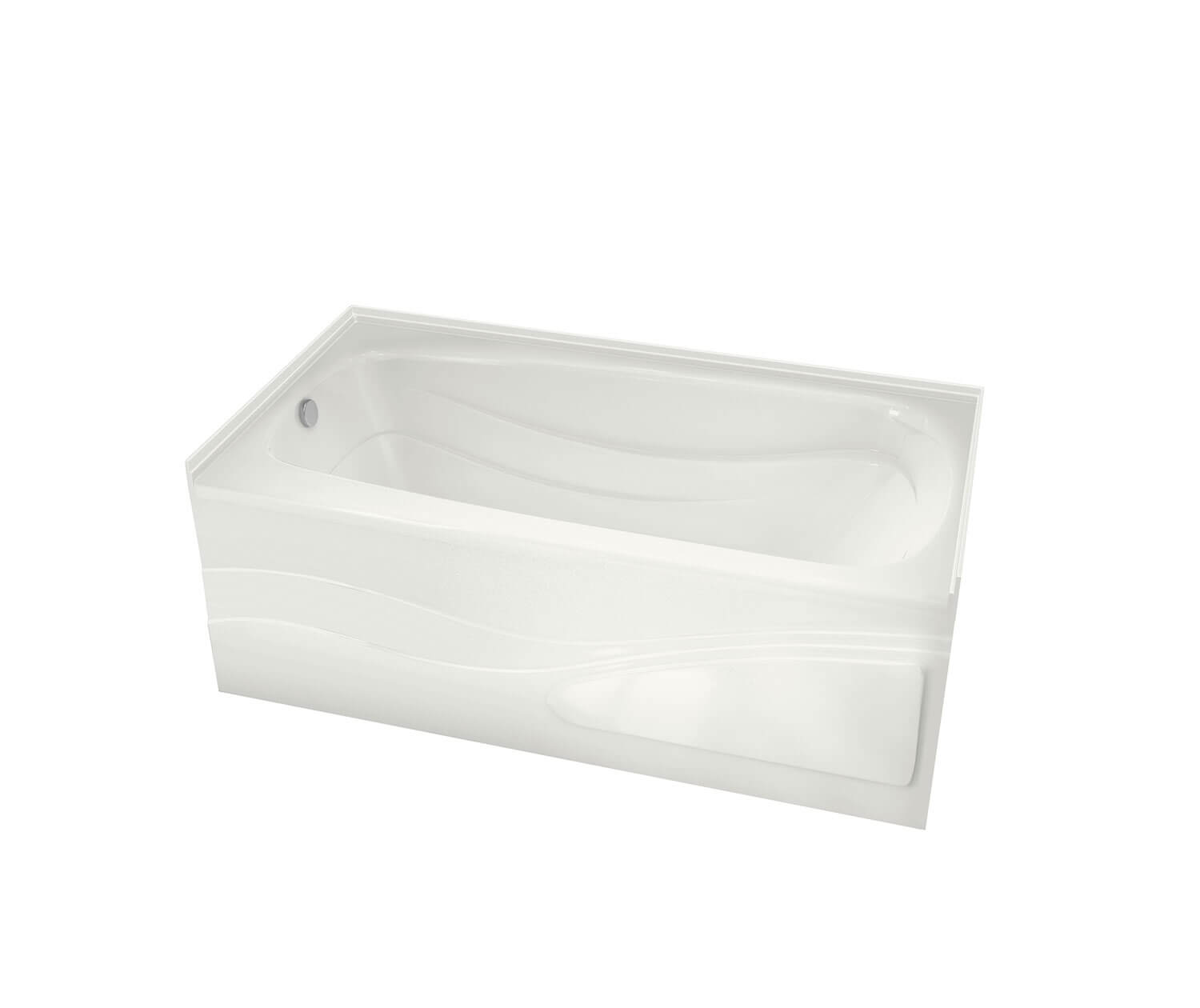 Tenderness 6042 Acrylic Alcove Left-Hand Drain Bathtub in White