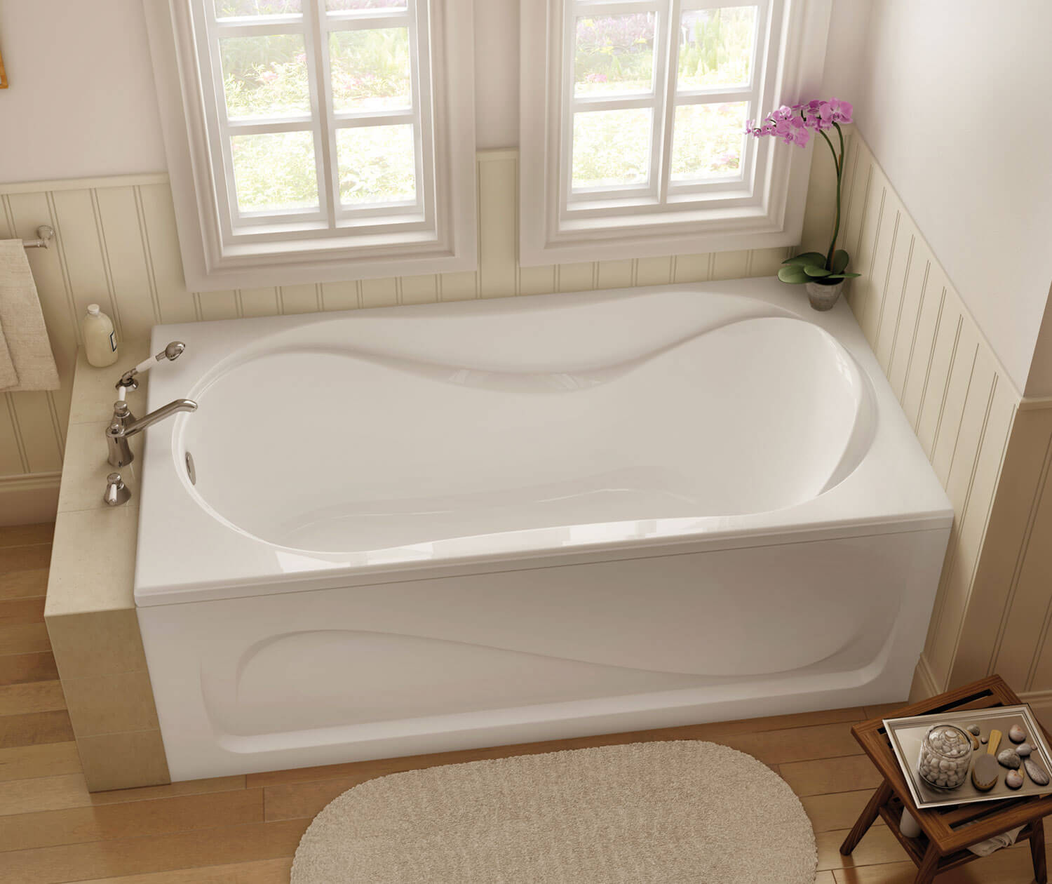 MAAX White Foam Bathtub Cushion with 2 Suction Pads 10004306-001