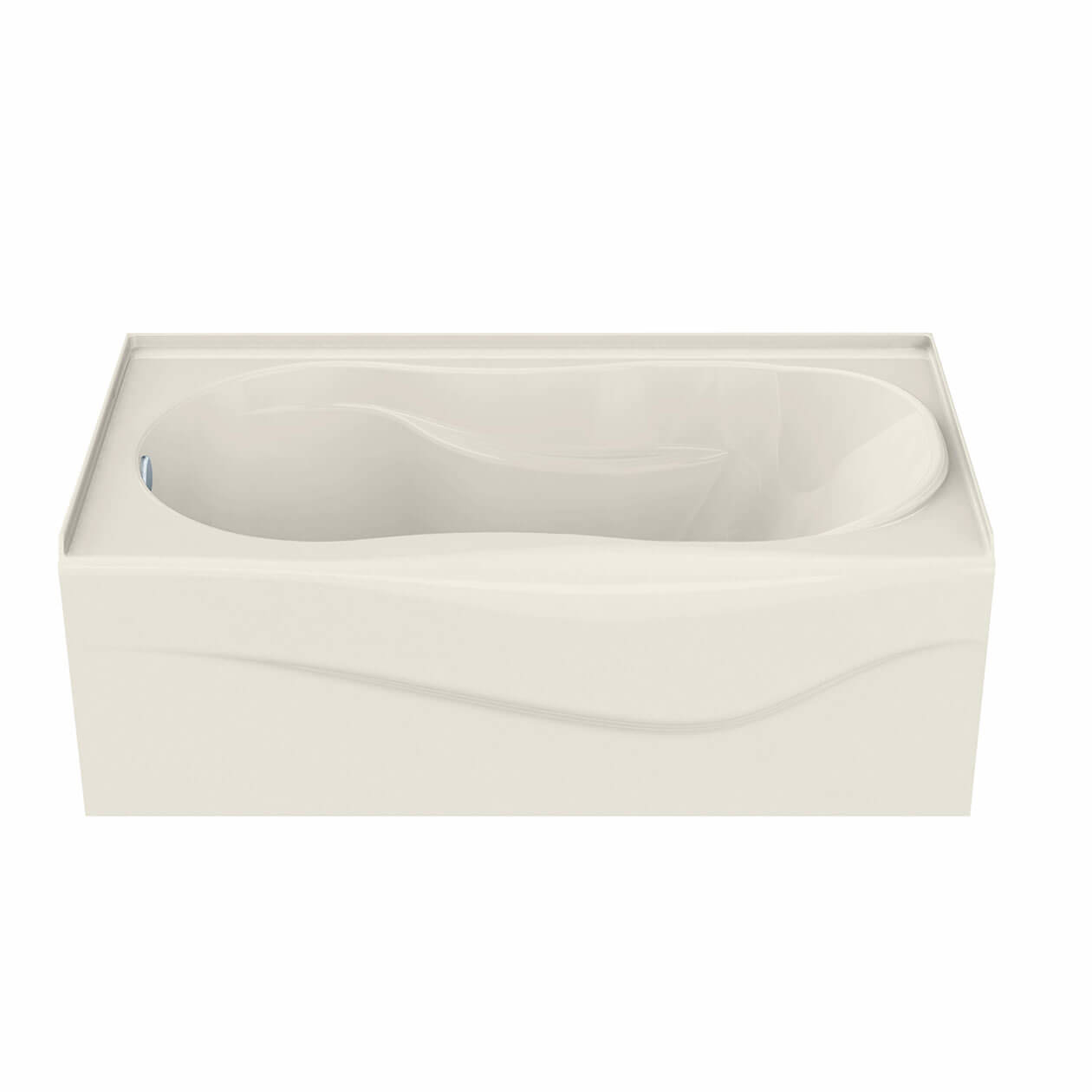 Vichy 6032 Acrylic Alcove LeftHand Drain Bathtub in Biscuit Bath