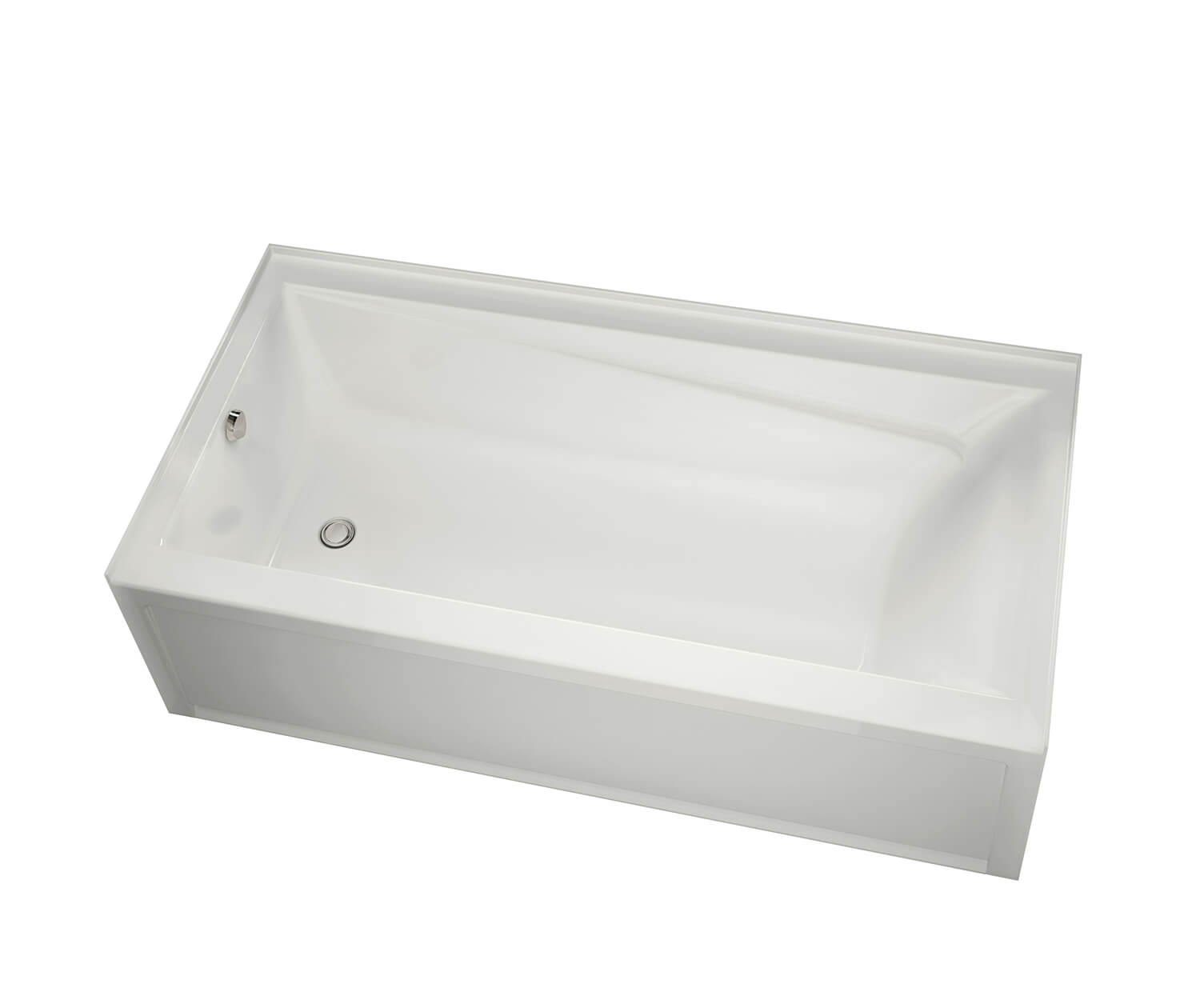 New Town 6032 IFS Acrylic Alcove Left-Hand Drain Bathtub in White