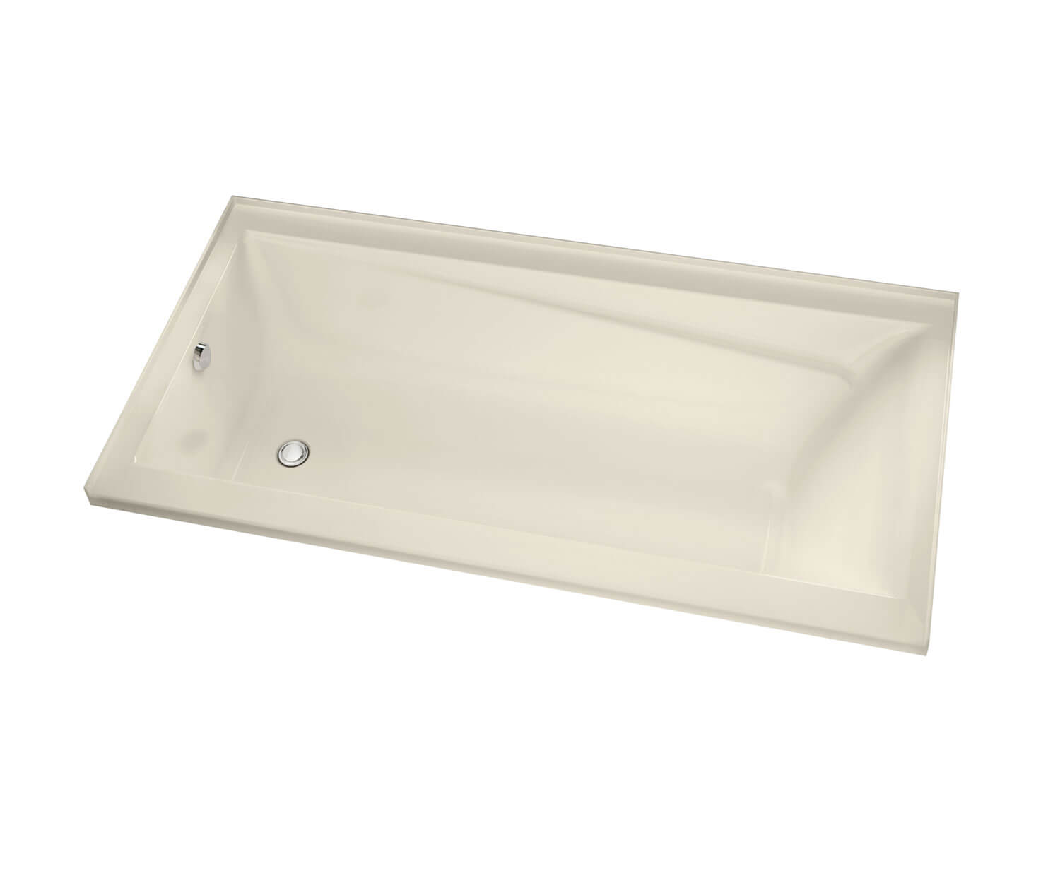 New Town 6032 IF Acrylic Alcove LeftHand Drain Bathtub in Bone Bath