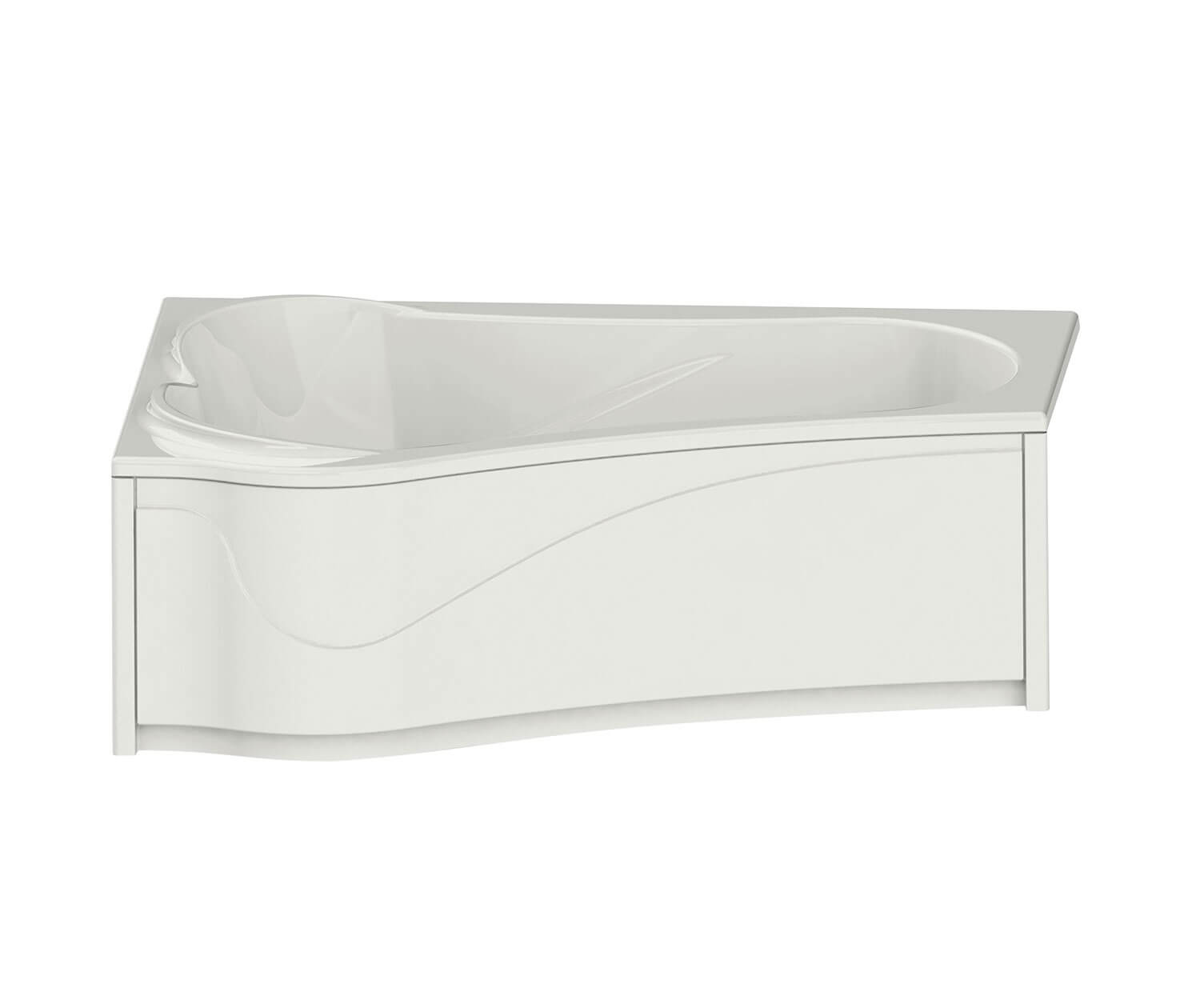 Murmur 6043 ASY Acrylic Drop-in Right-Hand Drain Bathtub in White