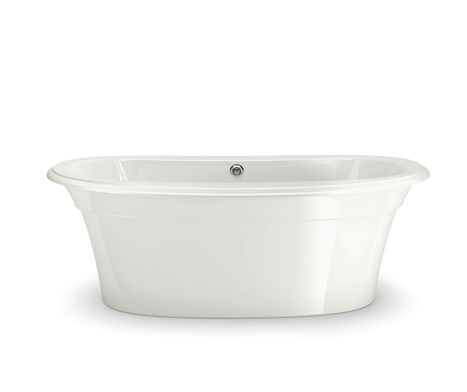 Ella Sleek 66 x 36 Acrylic Freestanding Center Drain Bathtub in 