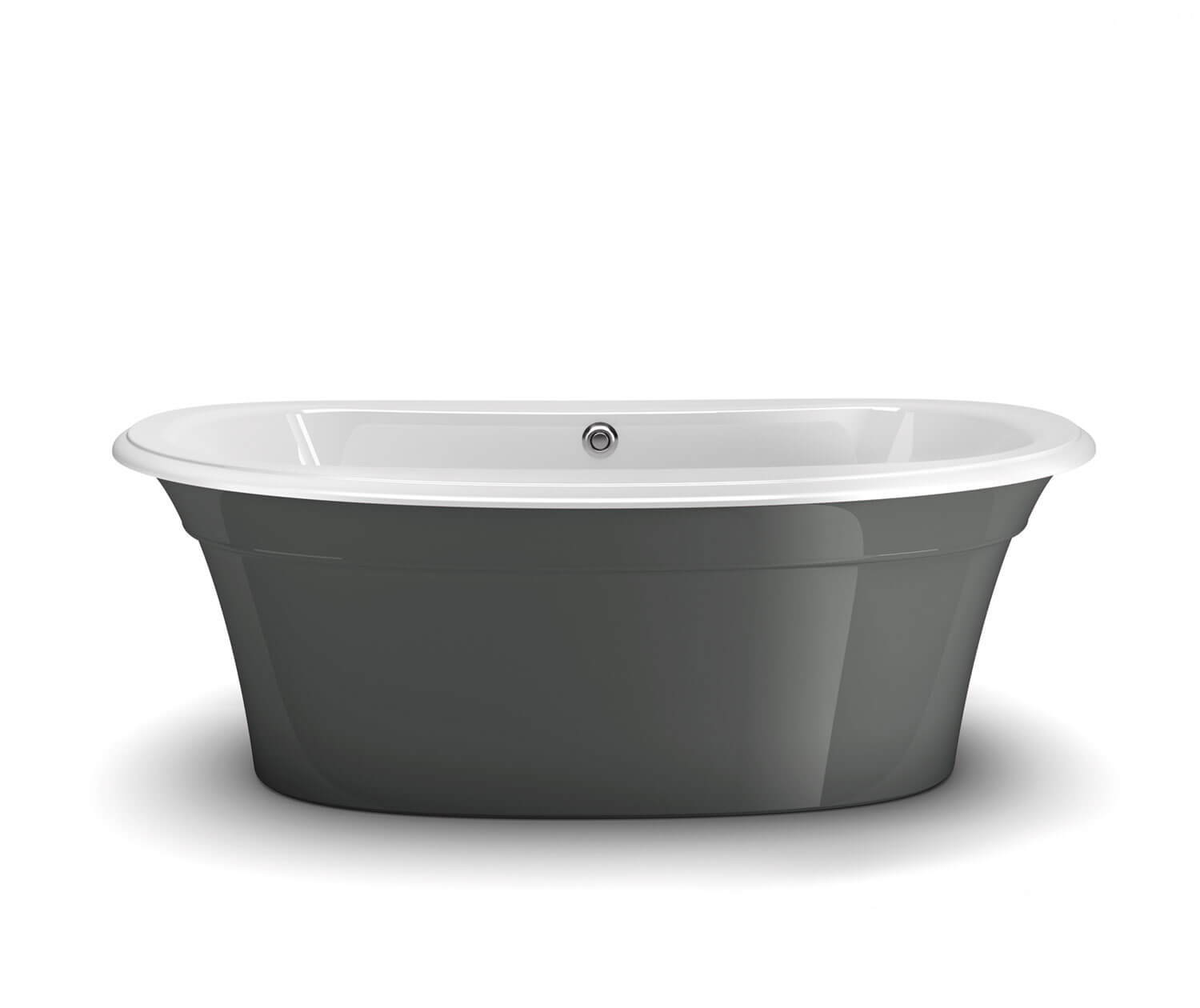 Ella Sleek 66 x 36 Acrylic Freestanding Center Drain Bathtub in 