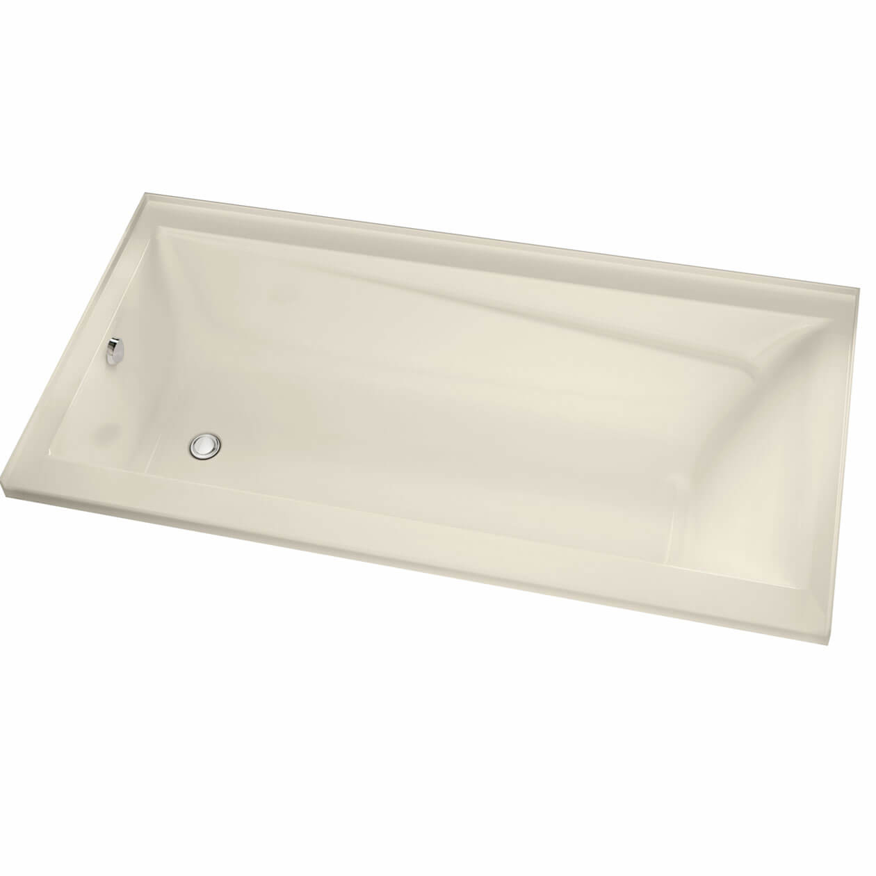 Exhibit 6042 IF Acrylic Alcove LeftHand Drain Bathtub in Bone Bath