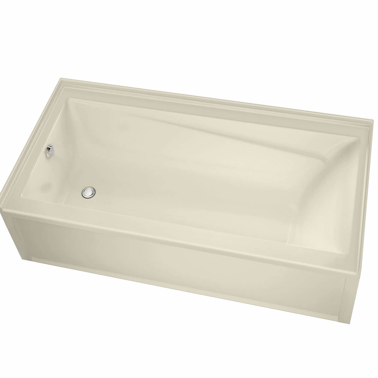 Exhibit 7232 IFS DTF Acrylic Alcove LeftHand Drain Bathtub in Bone