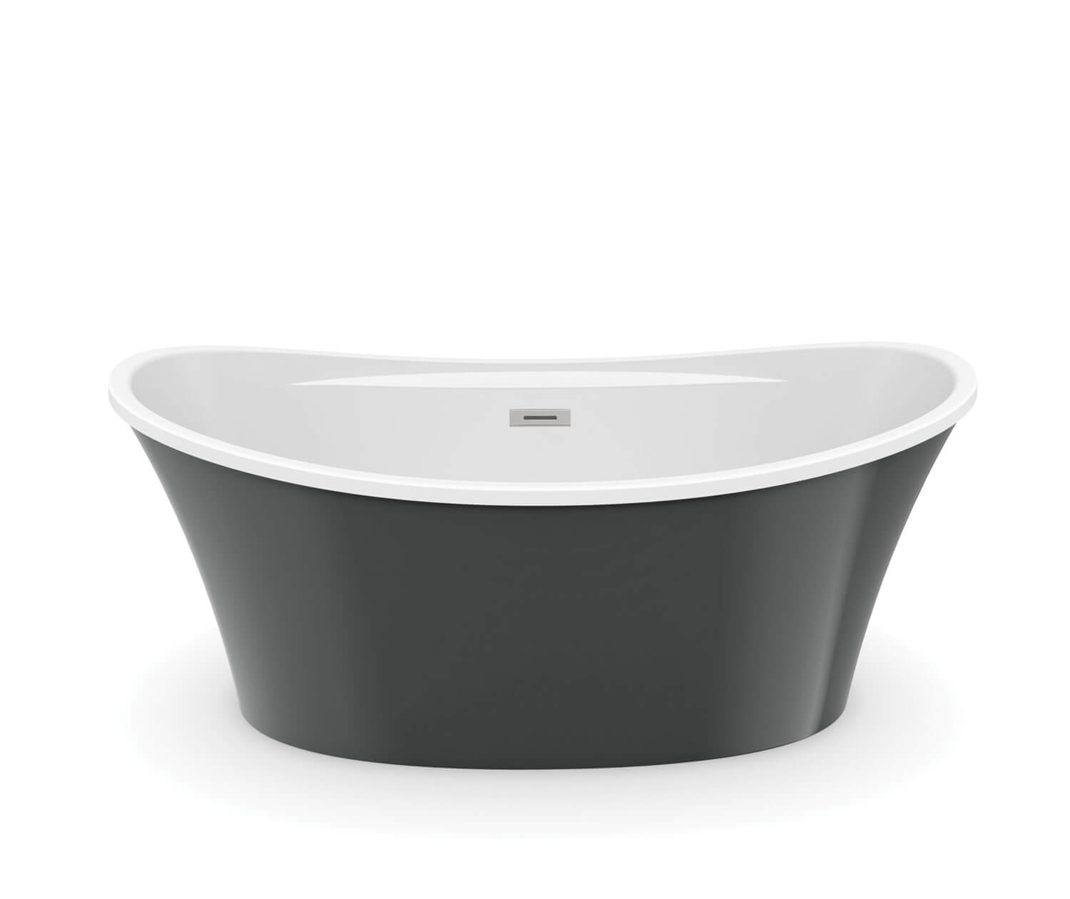 Ariosa 6636 Acrylic Freestanding Center Drain Bathtub in White 