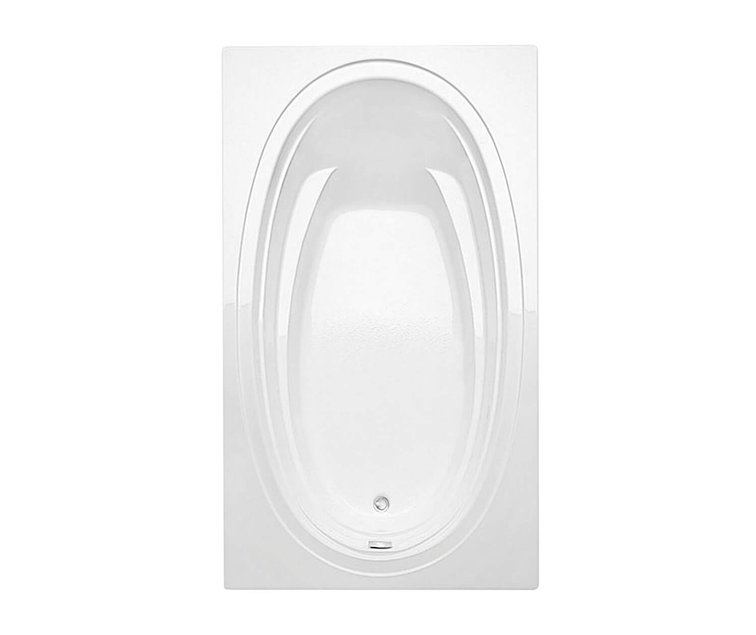 Panaro 6042 Acrylic Drop-in End Drain Bathtub in White | Bath, Maax en