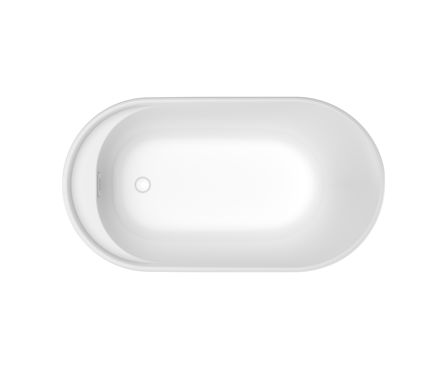 Davis 58 x 32 AcrylX Freestanding End Drain Bathtub in White with 