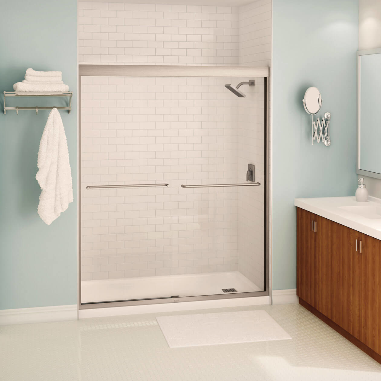 Kameleon SC 55-59 x 71 in. 6 mm Bypass Shower Door for