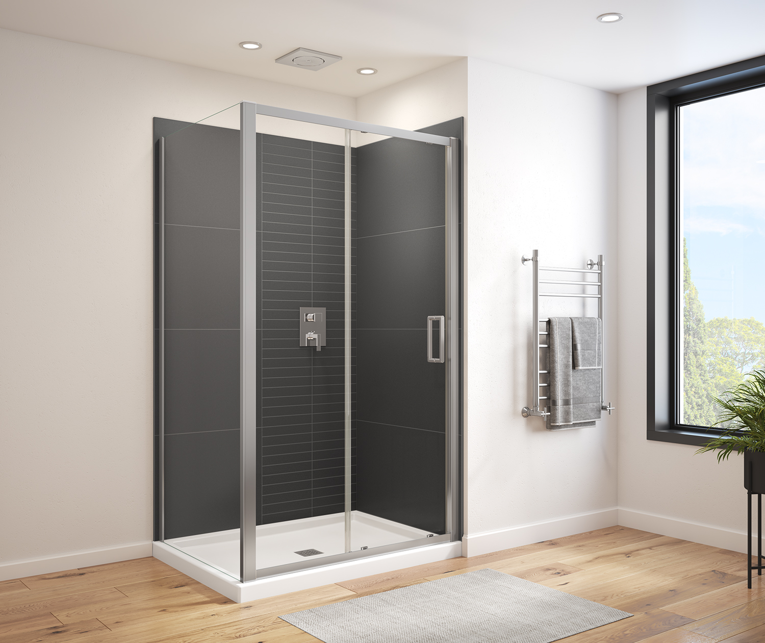 MAAX Connect X 72 Mm Sliding Shower Door For Alcove