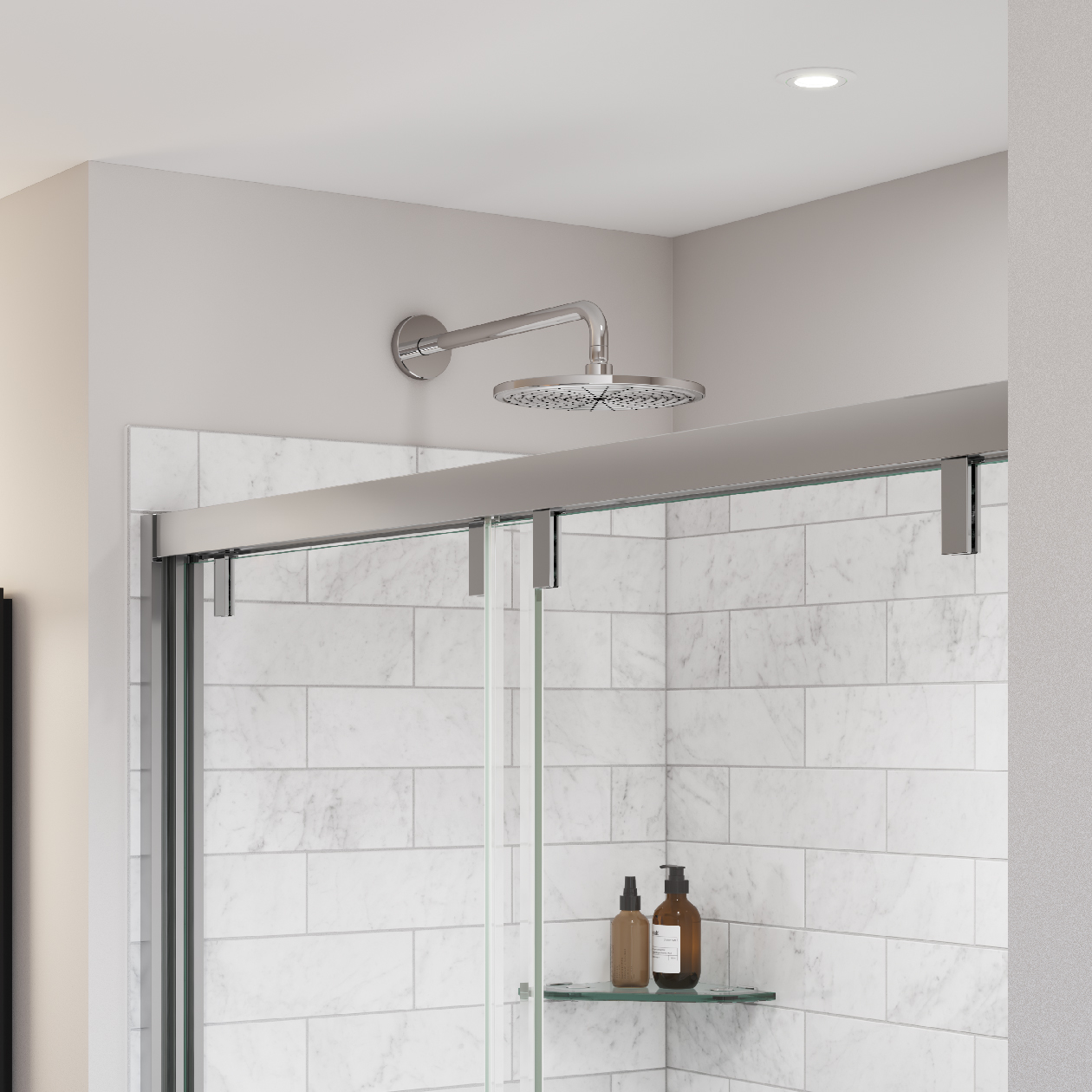Uptown 4447 x 76 in. 8 mm Bypass Shower Door for Alcove Installation