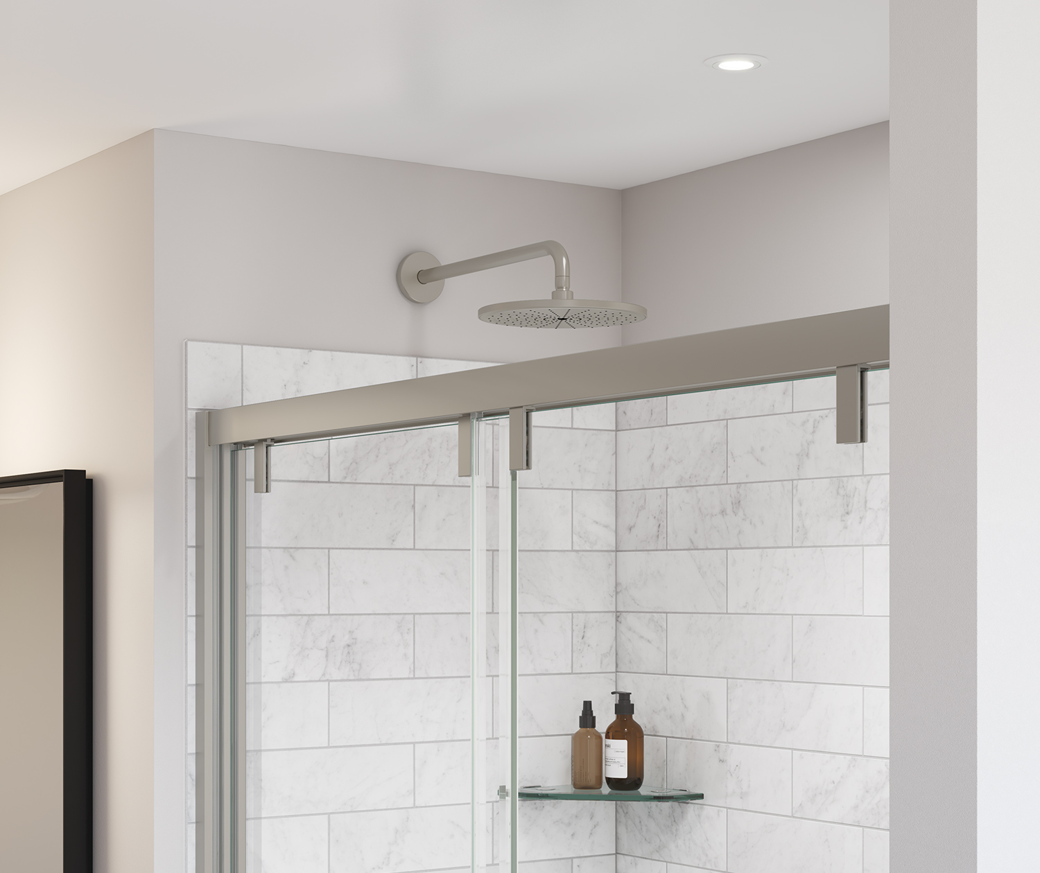 Uptown 56-59 x 76 in. 8 mm Bypass Shower Door for Alcove
