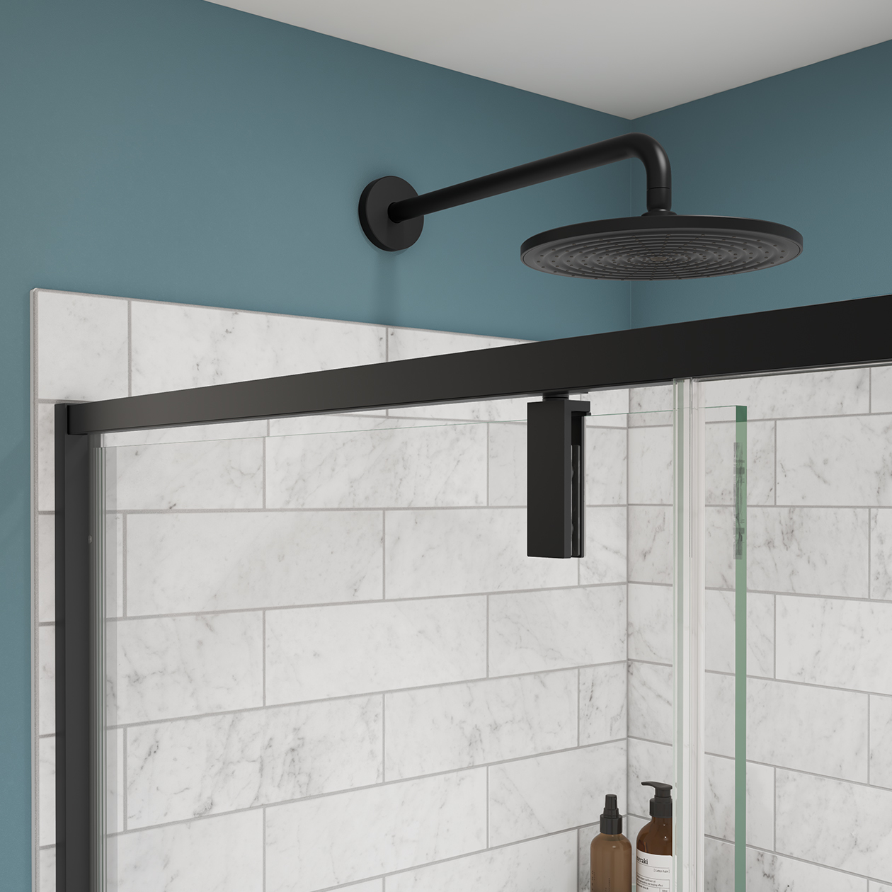 Uptown 5759 x 76 in. 8 mm Pivot Shower Door for Alcove Installation