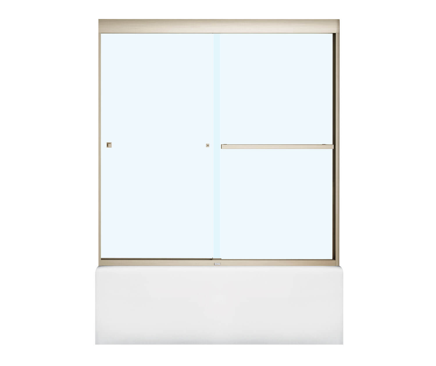 Aura 55-59 x 57 in. 8 mm Bypass Tub Door for Alcove Installation 