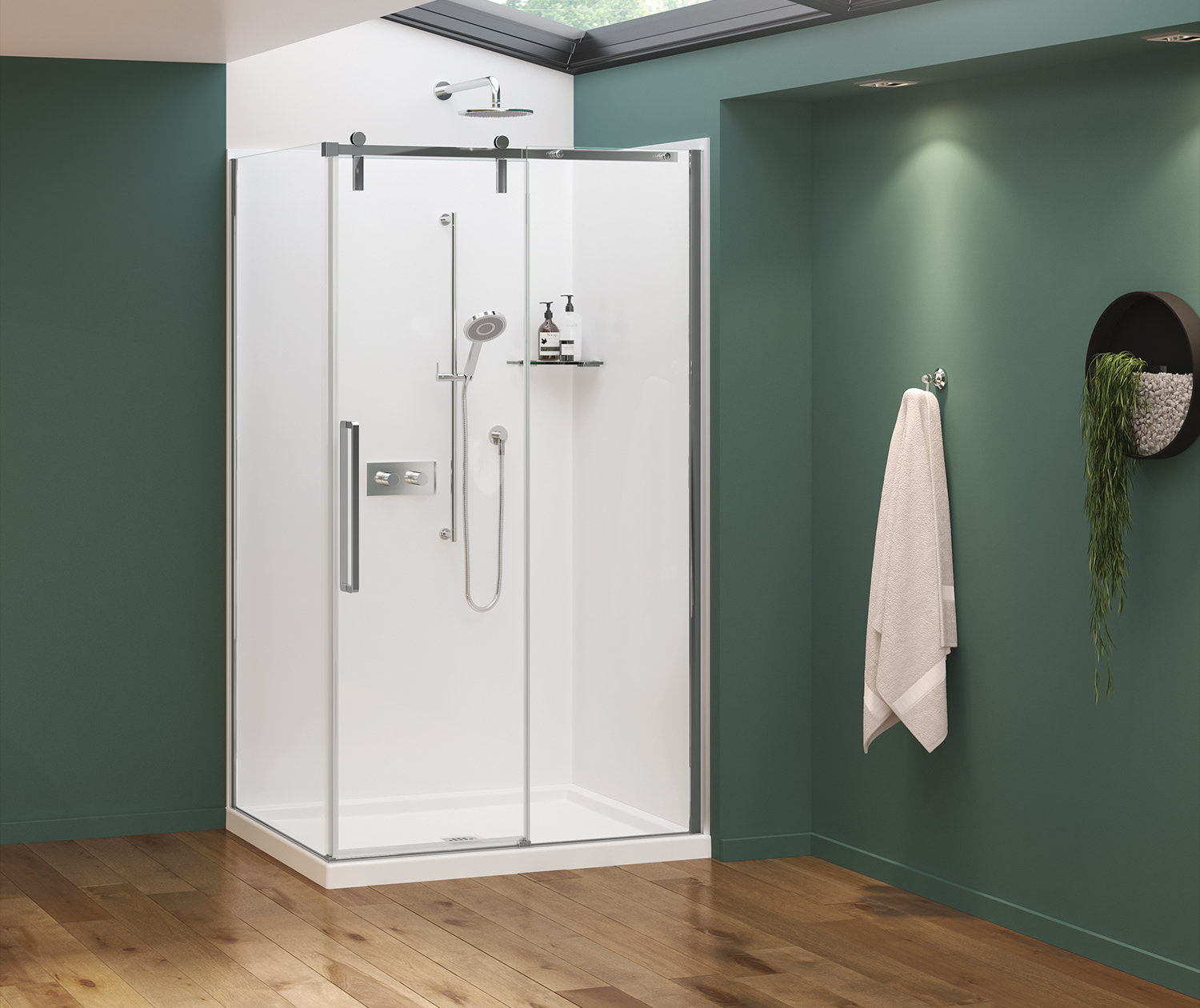 Nebula 44 ½-46 ½ x 78 ¾ in. 8mm Sliding Shower Door for Alcove 