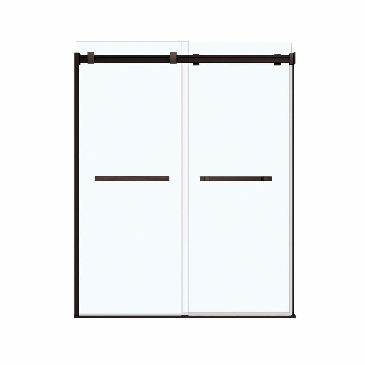 Duel 5658 ½ x 70 ½74 in. 8mm Bypass Shower Door for Alcove
