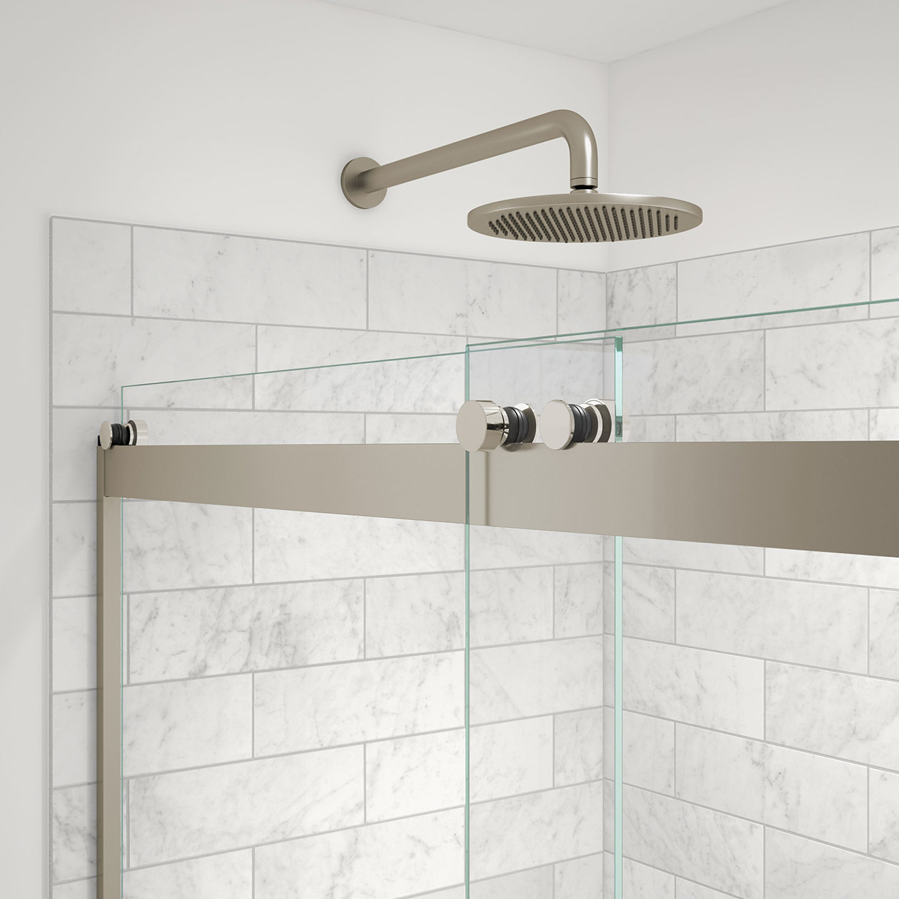Revelation Round 56-59 in. x 70 ½-73 in. 6 mm Bypass Shower
