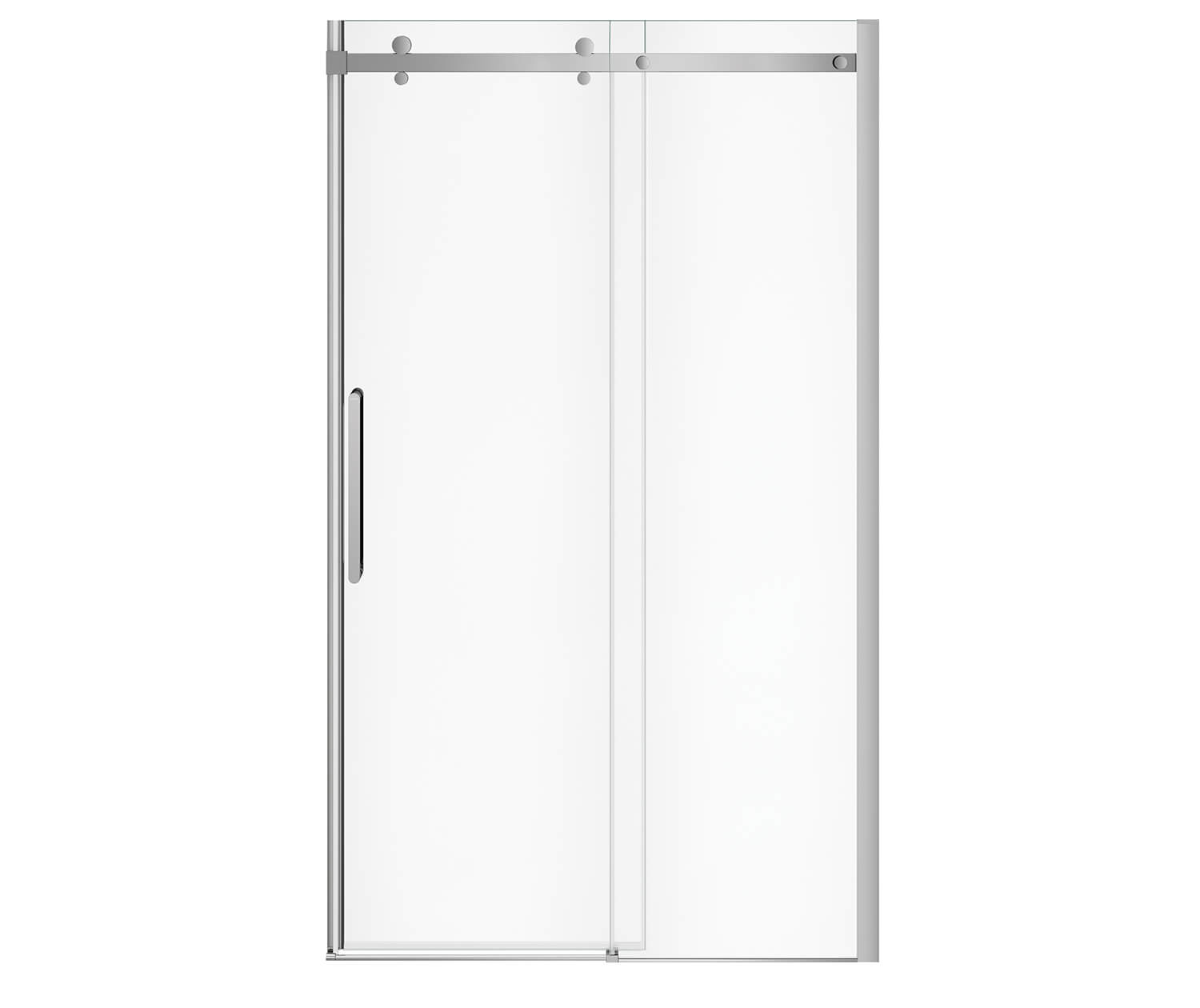 Halo Pro 44 ½-47 x 78 ¾ in. 8mm Sliding Shower Door for Alcove Installation  with Clear glass in Chrome | Shower Door