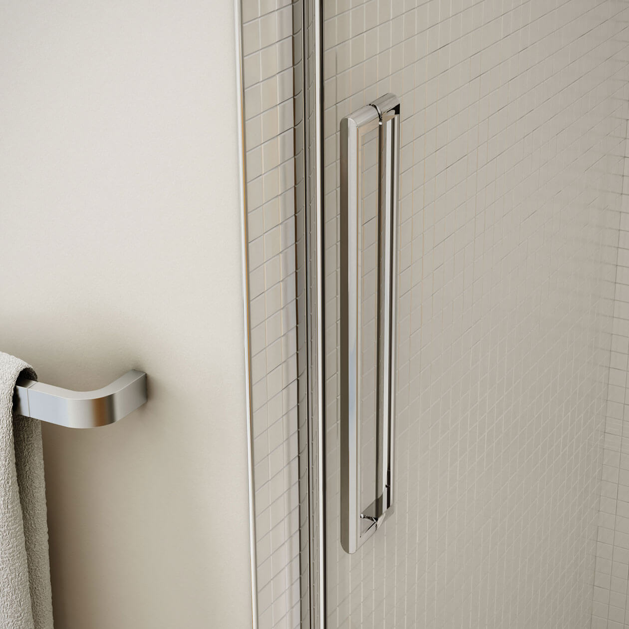 Halo 44 ½-47 x 78 ¾ in. 8mm Sliding Shower Door for Alcove
